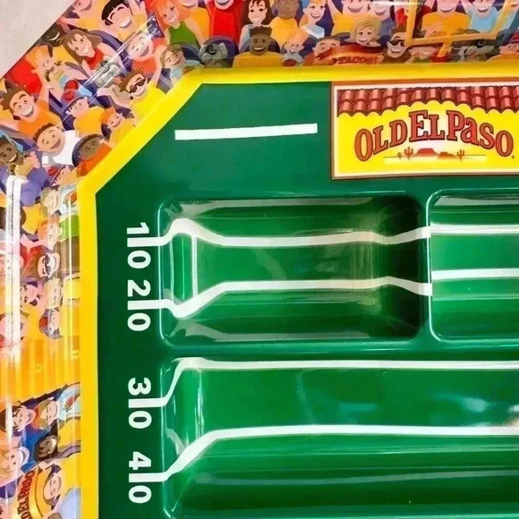 Old El Paso Football Stadium Chips & Dip Appetizer Serving Tray Platter 1999 - Picture 5 of 5